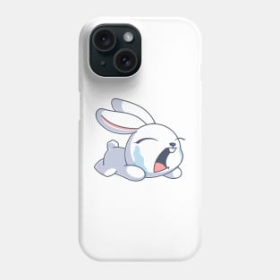 The cute bunny is crying cartoon Phone Case