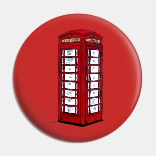 English phone box Pin