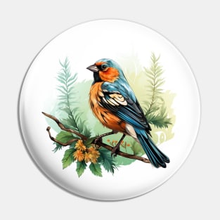 Finch Bird Pin