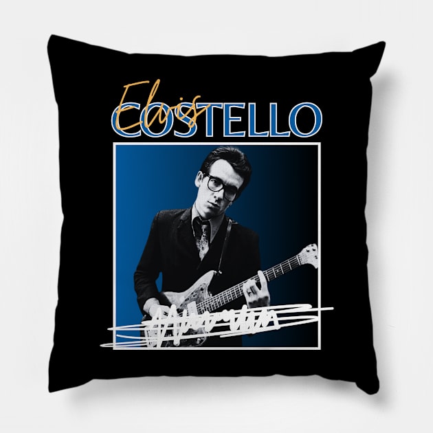 Elvis costello///original retro Pillow by DetikWaktu