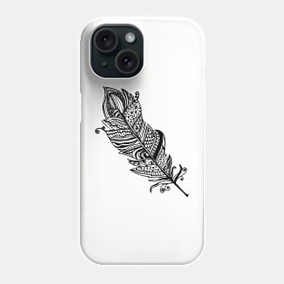 Zentangle Feather Phone Case