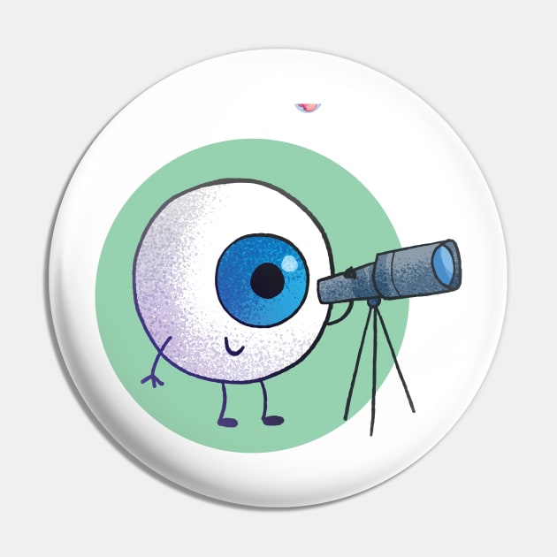 5 Senses - Sight Sense Pin by VagZbock