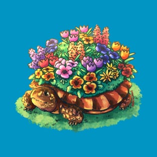 Flower Box Turtle T-Shirt