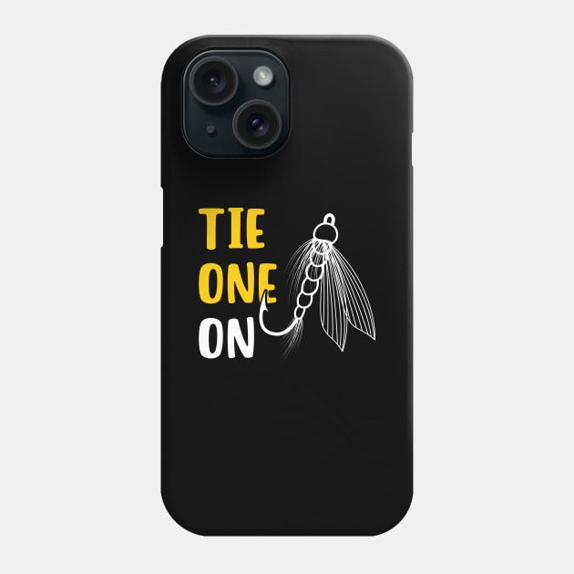 Tie One On Fly Fishing Phone Case by maxcode