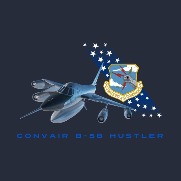 Convair B-58 Hustler with SAC Crest by John_Matthews_Art