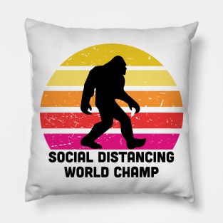 Bigfoot Social Distancing World Champion Pillow