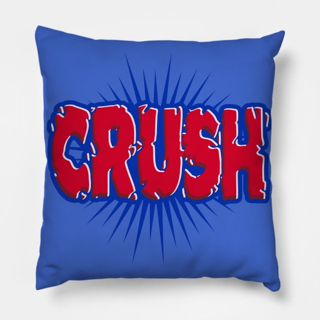 Crush Sports Logo Pillow by DavesTees