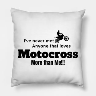 For the love of Motocross. Awesome Dirt bike/Motocross design. Pillow