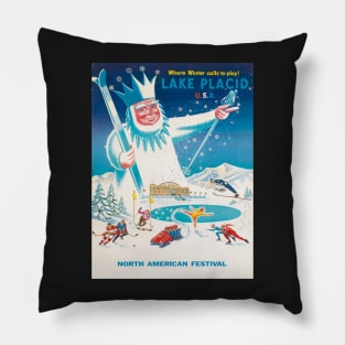 Lake Placid- Where Winter comes to play Pillow