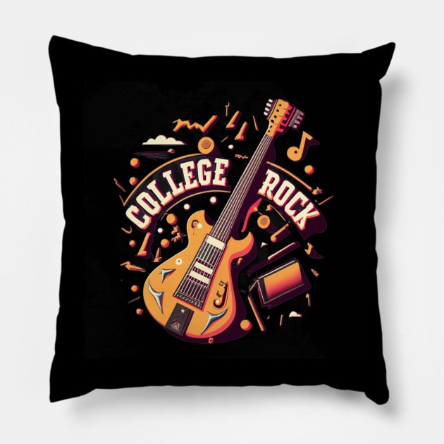 College Rock Pillow by MeyuEndo