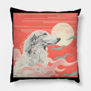 Borzoi in 80's Pillow