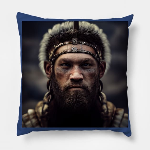 Viking Raider Pillow by Grassroots Green