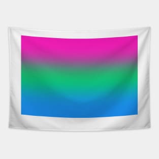 Polysexual Pride Flag Gradient Tapestry