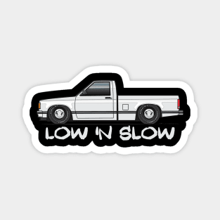 Low 'N Slow White Magnet