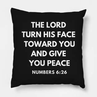 Numbers 6-26 The Lord Give You peace. Pillow