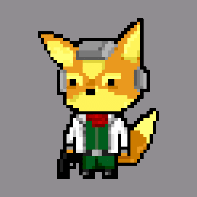 Pixel Starfox by darktiff_