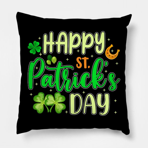 Happy St.Patrick's day Pillow by little.tunny