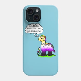 Non-binary people don't owe you androgyny Phone Case