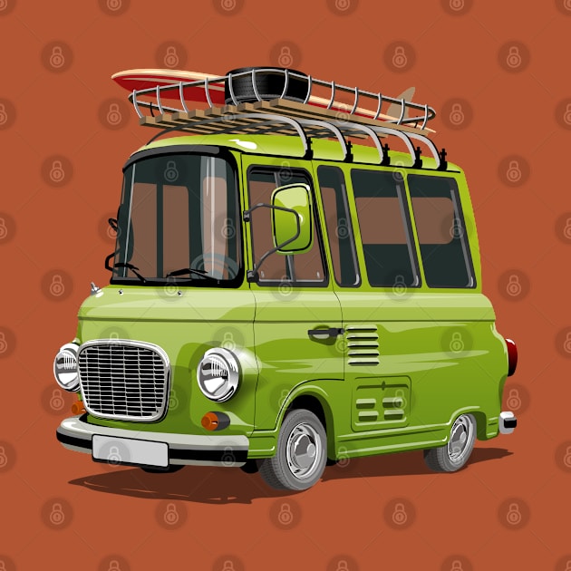 Cartoon Camper Van by Mechanik