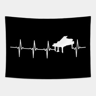 Piano Heartbeat Gift For Pianists Tapestry