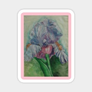 Watercolor Iris Magnet