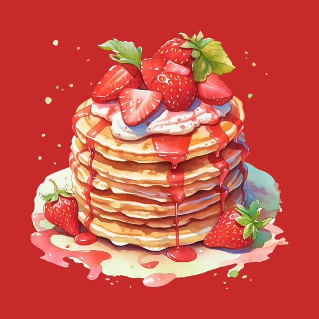 Strawberry Pancakes by DavidLoblaw