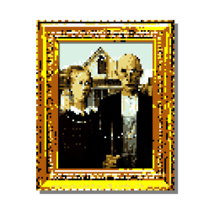 8-Bit American Gothic T-Shirt