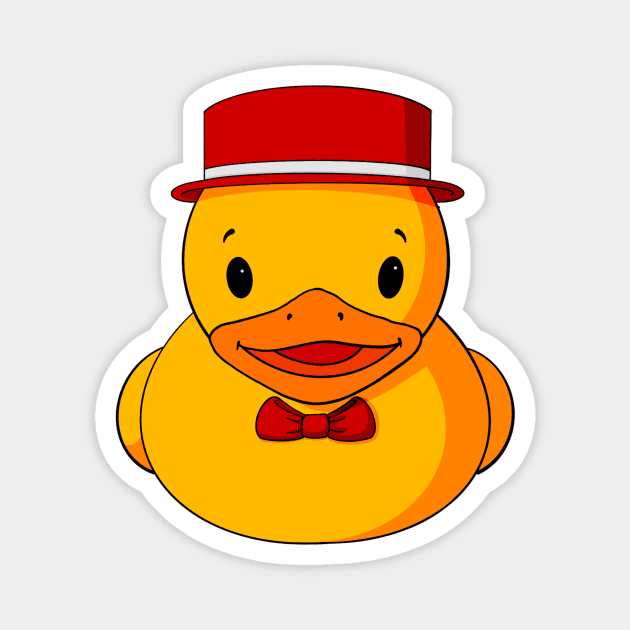 Fancy Valentine Rubber Duck Rubber Duck Magnet TeePublic