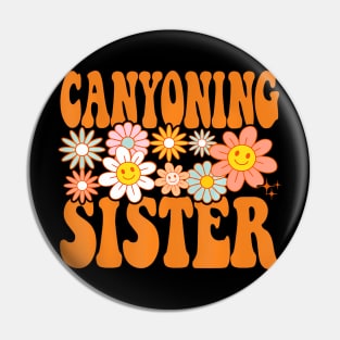 Canyoning Sister Canyon Explorer Adventure Rappelling Hobby Pin