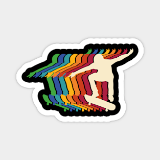 Skater Rainbow Magnet