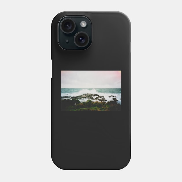 Film photo of a crashing wave at Bluff, New Zealand Phone Case by karinelizabeth