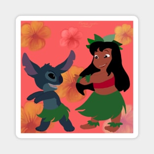 Lilo and Stitch (colored) Magnet