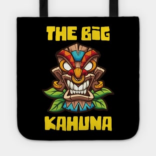 Funny Tiki The Big Kahuna Hawaiian Luau Design Tote