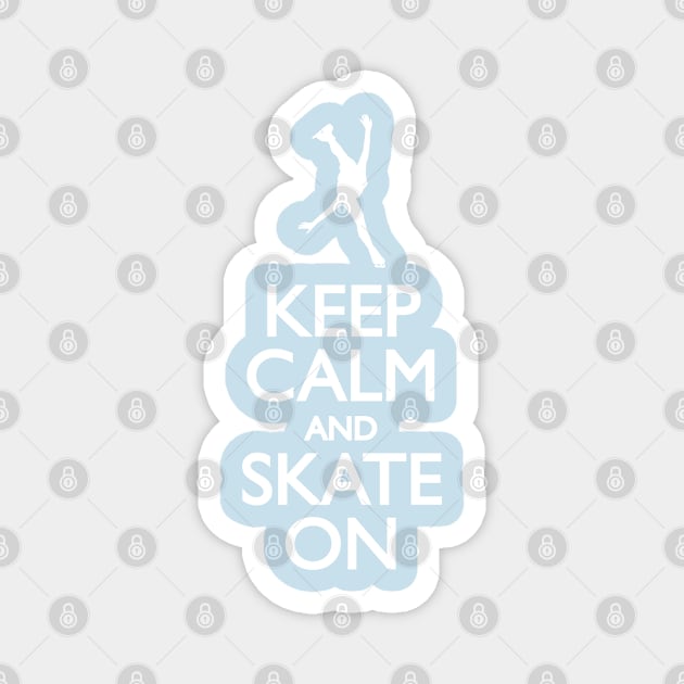 Keep calm skate on Magnet by LeesaMay