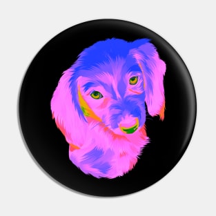 dog in pop art Pin