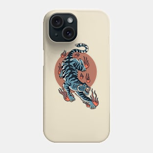 oriental tiger tattoo Phone Case