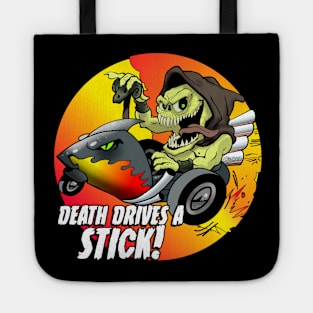 DEATH DRIVES A STICK! Tote