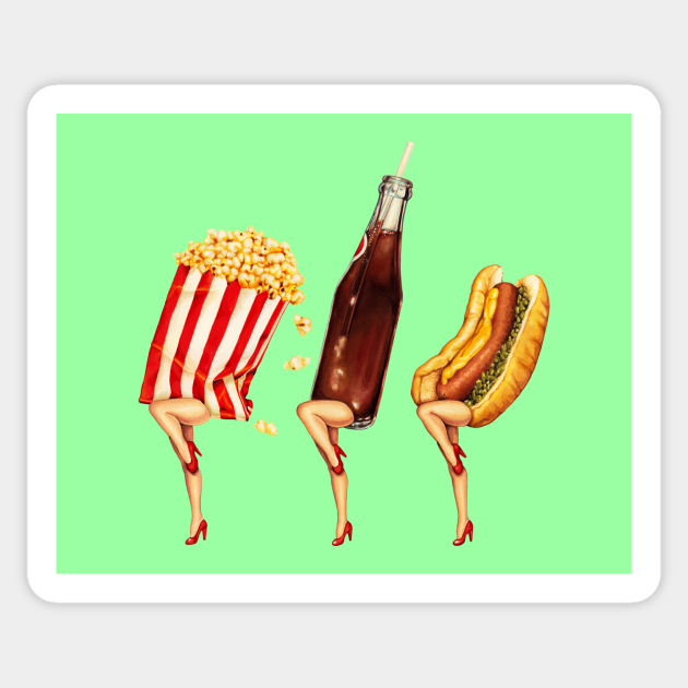 Movie Girls - Food - Sticker