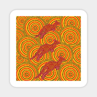 Awesome Aboriginal Dot Art Magnet