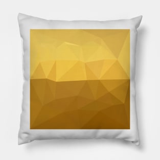 Light Goldenrod Abstract Low Polygon Background Pillow