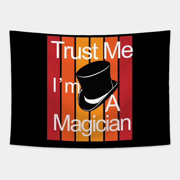 Magician Magician Magic Abracadabra Magical Tapestry by SpruchBastler