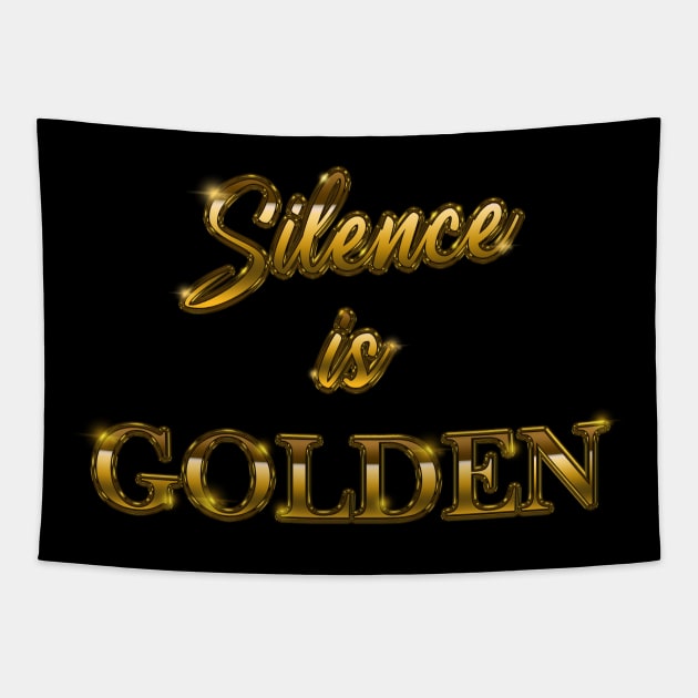 Silence Is Golden Tapestry by antarte