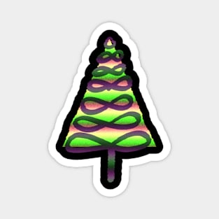 Funky Christmas Tree Magnet