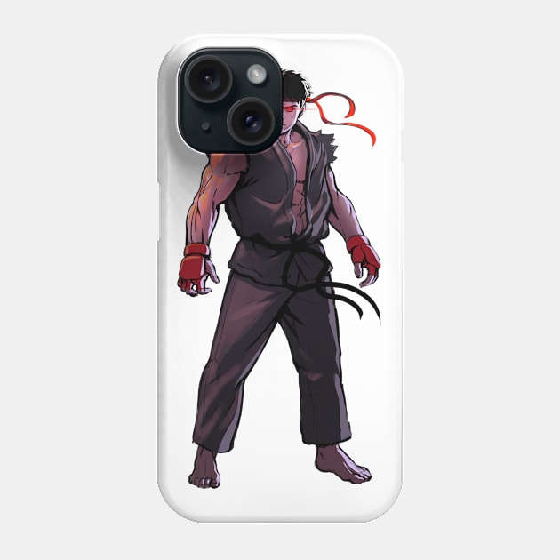 Evil Ryu Phone Case by ohshirtdotnet