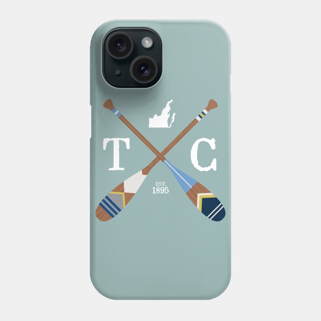 Paddle TC, Traverse City Painted Oars Phone Case by GreatLakesLocals