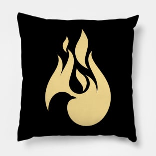 The dove and the flame of fire are symbols of God's Holy Spirit, peace and humility Pillow