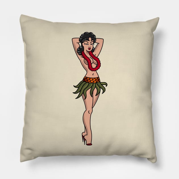 Hula Girl Pillow by OldSalt