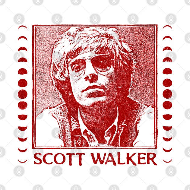 Scott Walker / Vintage Faded Style Fan Design by DankFutura