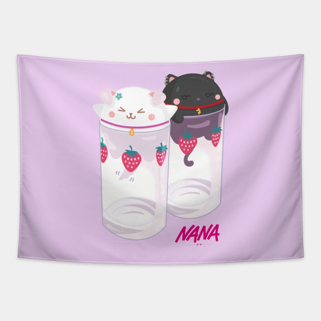 Nana & Hachi - Kawaii version Tapestry by Lani89