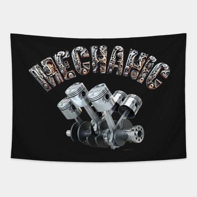 Mechanic Tapestry by ArtShare